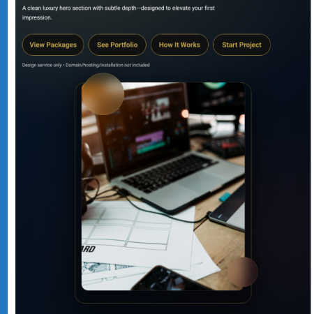 OUT OF FRAME HERO BANNER — PREMIUM EDITION