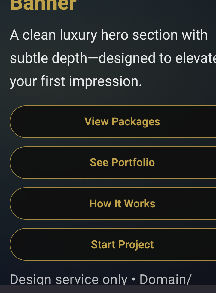 OUT OF FRAME HERO BANNER — PREMIUM EDITION