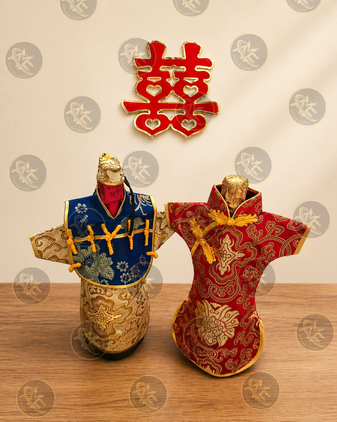Elegant Bottle Cover Set for Sangjit & Tea Pai